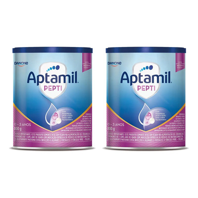 Fórmula Infantil em Pó sem Glúten Danone Aptamil ProExpert Pepti Kit de 2 de 800g de 0 a 36 meses | Parcelamento sem juros