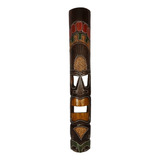 Carranca Parede Máscara Decorativa Madeira Tiki Bali 100cm