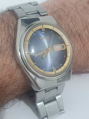 Relógio Seiko Automátic Antigo Do Vovo Todo Original Lindo 