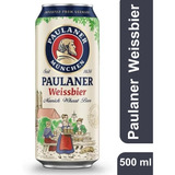 Cerveja Alemã Hefe Weissbier Lata 500ml Paulaner