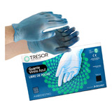 Guantes Vinilo Azul Tresor  Talla S  Sin Polvo Caja X100 