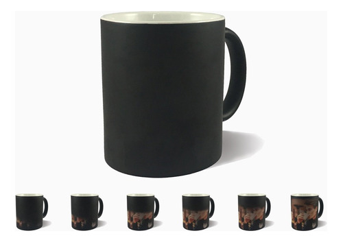 Taza Mágica Negro Mate 11oz Para Sublimación