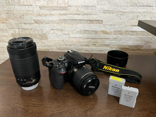 Kit Nikon D3400 + Lentes + Bateria + Bolsa