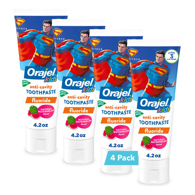 Pasta De Dientes Orajel Kids Superman Anticaries 125 Ml, Paq | Envío gratis