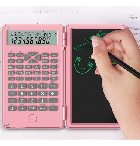 Calculadora Científica Com Lousa Tela Lcd De Escrever