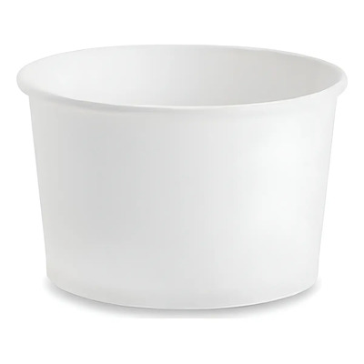 Vasos Para Helado Inix 8 Oz 1000 Piezas Blancos Desechables Cartón Encerado | Envío gratis
