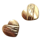 Aros Oro 18k Laminado Dama Corazon Aritos Nena Femenino