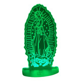 Lámpara 3d Touch Virgen De Guadalupe Rgb Con Control