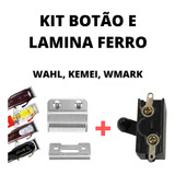 Kit Com Lâmina De Ferro + Botão Liga E Desliga Para Barbeiro