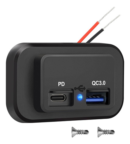 Salida Usb De 12 V, Puerto Usb-a 3.0 De Carga Rápida Y Puert