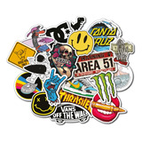  Stickers Calcos Skate X19 Resiste Al Agua Bici, Moto, Casco