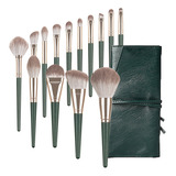 14pc Brochas Maquillaje Profesional Set De Aplicadores+bolsa