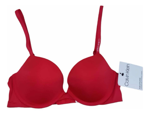 Brasier Calvin Klein Original Talla 34 C Con Push Up Rojo