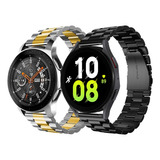 2 Correas De Acero Para Samsung Galaxy Watch 5 Pro 4 Classic