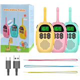 Walkie Talkies Para Niños, Recargable, 1500 Mah, Largo...