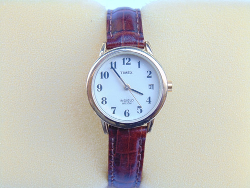 Relogio Antigo Timex Plaq Ouro Joia Feminino Anos80 Funciona