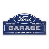 Ford Garage - Letrero De Metal Con Piezas Originales, Color 