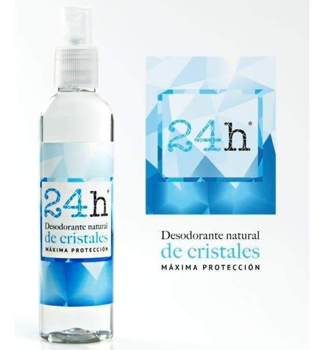 Desodorante 24h Natural De Cristales No Mancha 125 Ml