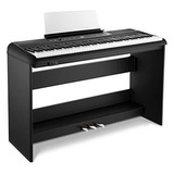 Piano Digital Donner Se-1 De 88 Teclas Contrapesadas Con