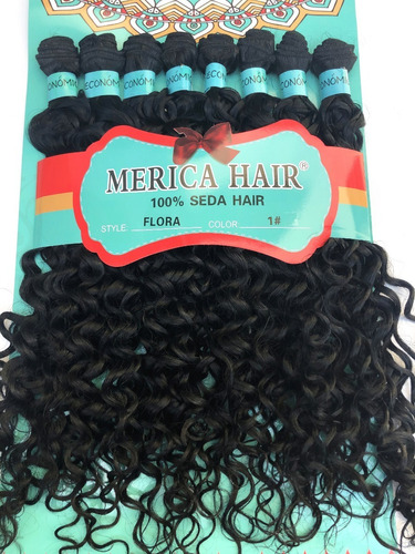 Cabelo 100%orgânico Cacheado Flora- Merica Hair 1pct 300grs 