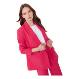 Blazer Mujer Sastrero Guinda Corona