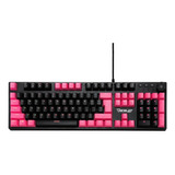 Ocelot Ogmk04 - Teclado Gamer Mecánico Rosa Rgb Antighosting