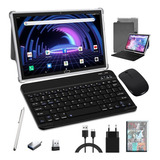 Tablet Con Teclado, Android 11.0 2 En 1, Tablet Hd De 10.1 P