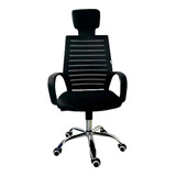 Silla Oficina Ejecutiva En Malla Ergonomica Marca Zeyrum Colombia Con Base Cromada