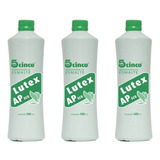 Kit 3 Acetona Removedor De Esmalte 500ml Lutex Ap Eco