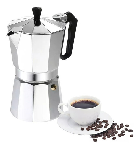 Cafetera Tetera Aluminio Tipo Expreso Manual Elegante Cocina