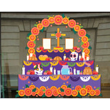 Vinil Halloween Para Ventana; Altar, Doble Vista, Reutiliza