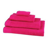 Juego De Toallas Fucsia 450 Grs/m2 (baño Y Mano)