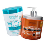 Forever Liss Cauter Restore 500g + Btx Zero Sem Formol 1kg