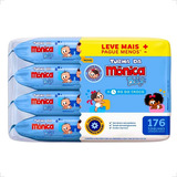 Lenços Umedecidos Turma Da Monica Baby Kit 176 Toalhinhas