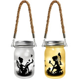 Hanging Mason Jar Solar Lights, Durable Led Fairy Lights