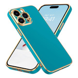 Funda Para iPhone 14 Pro Max Galvanizado+correa Separada - M