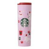 Vaso Starbucks Cherry Blossom Iconos Navideños 