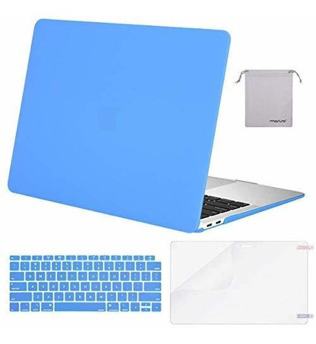 Funda Para Macbook Air 13 A2337 M1 A2179 + Protectores Azul