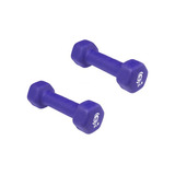 Kit Mancuernas X2 C/u 2 Libras Encauchetada Pilates Gym Pesa