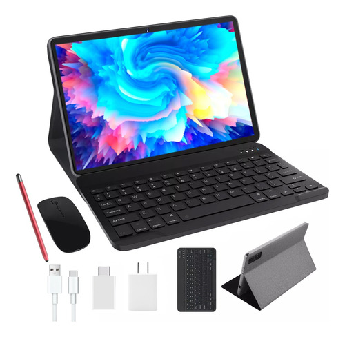 Tablet Android 13, 10'' 64+4gb Memoria Octa-core Pad Y Funda