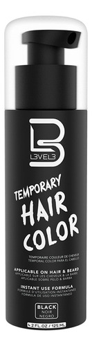 Level 3 Temporary Hair Color Temporal Negro Pelo Barba