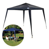 Tenda Gazebo De Praia 3x3 Tubular Jardim Azul Mor Barraca