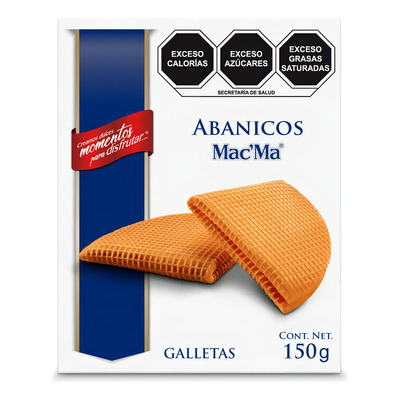 Galletas Abanicos Finas Macma 150g Textura Crujiente para Café o Té | MercadoLibre