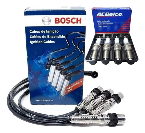 Kit Cables Y Bujias P/ Volkswagen Bora 2.0 8v