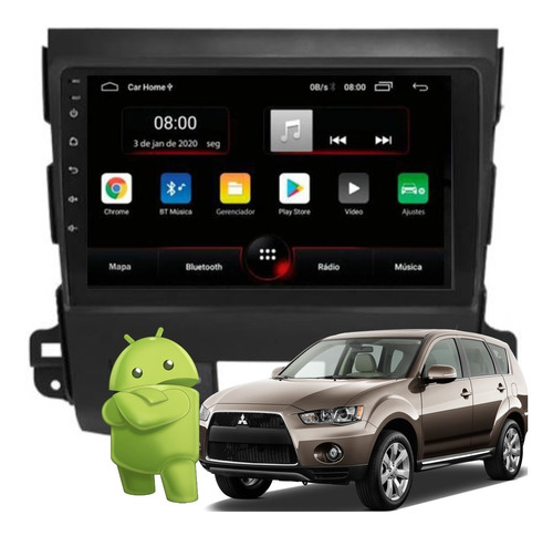 Central Multimidia Mitsubishi Outlander Aikon Android Wifi