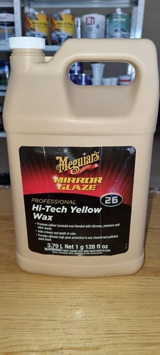 Meguiars M26 Cera Amarilla Yellow Wax High Tech M2601 Galon