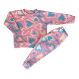 Conjunto Pijama Soft 1 2 3 Bebe Flanelado Menino E Menina