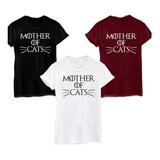 Playera Camiseta Mother Cats Madre De Los Gatos Got + Regalo