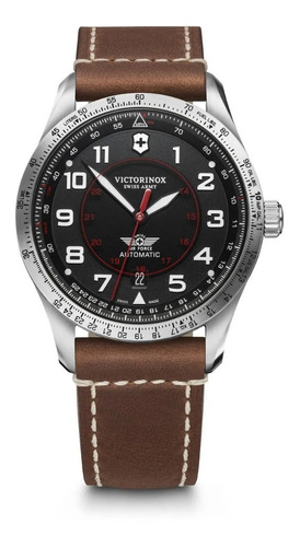 Reloj Airboss Mechanical Correa De Cuero Victorinox