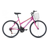 Bicicleta Foxer Maori Aro-26 Rosa Pink C/ Cesta